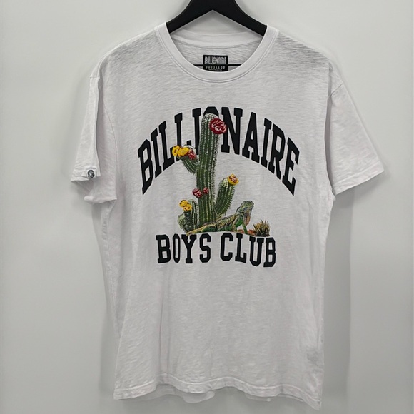 Billionaire Boys Club Desert Short Sleeve Cotton T Shirt in White - Size Medium - Picture 2 of 8